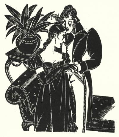 Illusztráció: Madame Bovary, Gustave Flaubert (litho) alkotó: John Austen
