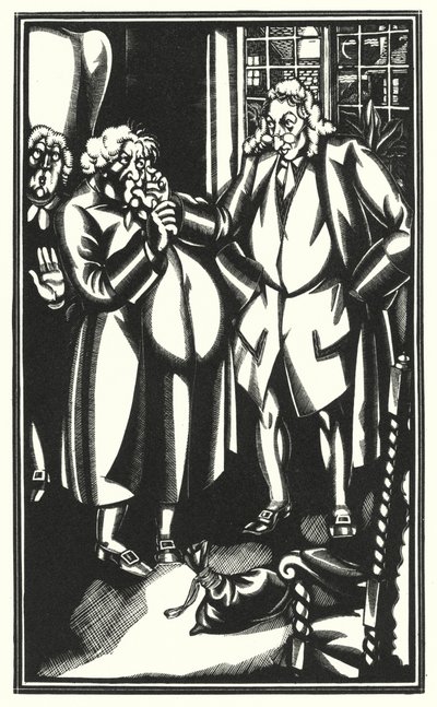 Illusztráció Tristram Shandyhez, Laurence Sterne (litho) alkotó: John Austen