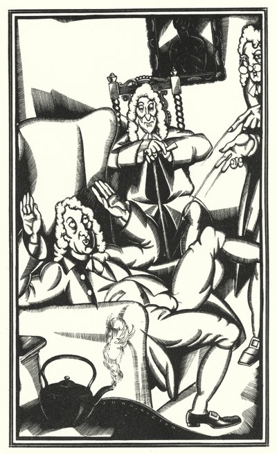 Illusztráció Tristram Shandyhoz, Laurence Sterne (litho) alkotó: John Austen