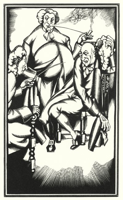 Illusztráció Tristram Shandyhoz, Laurence Sterne (litho) alkotó: John Austen