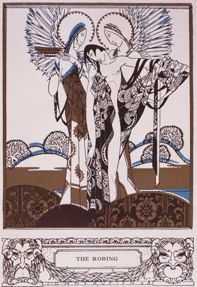 A „The Robing” az „Everyman”-ből, a Chapman & Hall kiadásában alkotó: John Austen