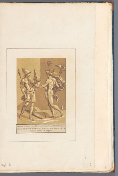 Mercury panflutot ad Minervának Barátainak és mindegyiknek (...) (sorozat címe a tárgyon) alkotó: John B. Skippe