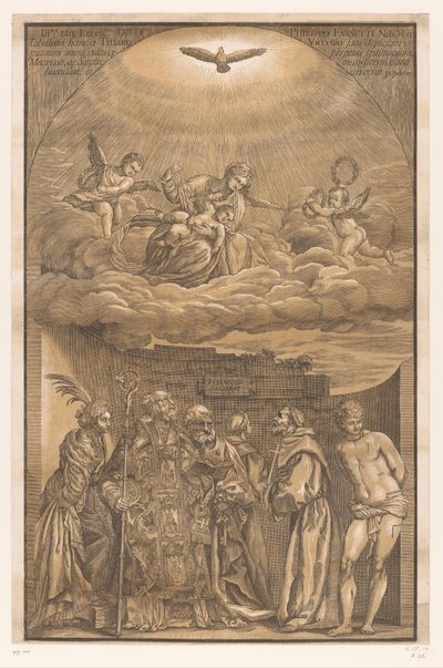 Mária a felhőkben és a hat szent Velencei mesterek műalkotásai (sorozat címe) Operaválasztás (sorozat címe) alkotó: John Baptist Jackson