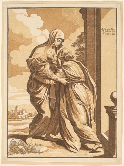 A Látogatás alkotó: John Baptist Jackson, after Annibale Carracci