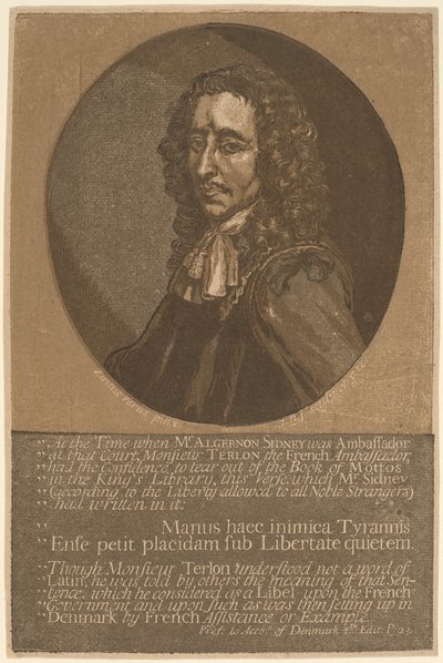 Algernon Sidney alkotó: John Baptist Jackson, after Justus van Verus