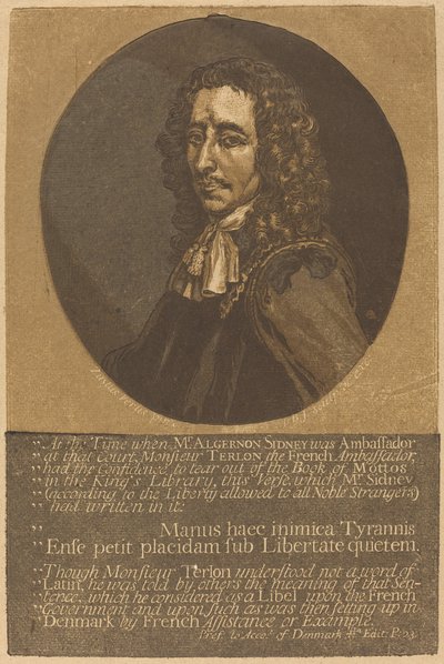 Algernon Sidney alkotó: John Baptist Jackson after Justus van Verus