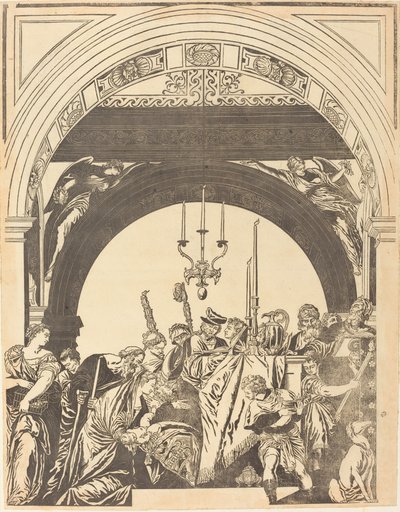Bemutató a templomban (A körülmetélés) alkotó: John Baptist Jackson after Veronese