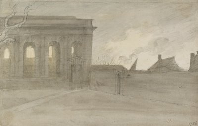 Pembroke College. Oxon., 1786. november 9 alkotó: John Baptist Malchair