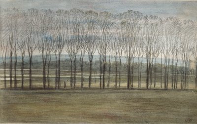Kilátás a Merton College-ból, 1791. február 28 alkotó: John Baptist Malchair
