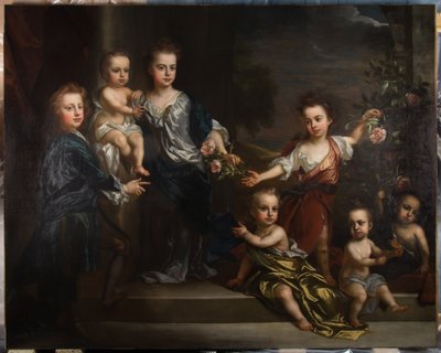 Charles Seymour, Somerset 6. hercegének hét gyermekének portréja. alkotó: John Baptiste Closterman