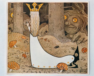 A hercegnő és a troll. Bland Tomtar és Troll, 1913-ból alkotó: John Bauer