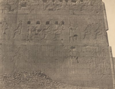 Edfu-szobrok és feliratok a keleti arcra alkotó: John Beasley Greene