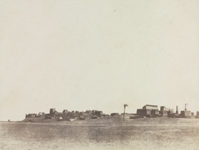 Luxor látképe, 1854. alkotó: John Beasley Greene