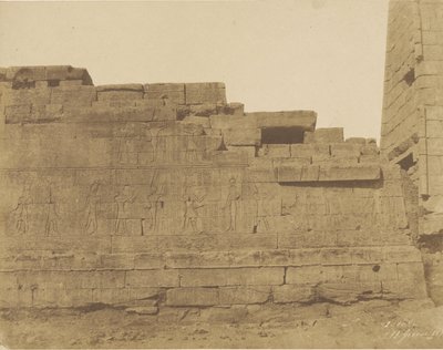 Karnak, Templom a Hypostyle Halltól délre, Déli fal (külső oldal) alkotó: John Beasly Greene