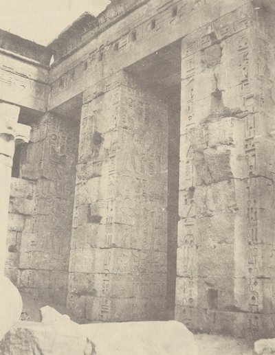 Medinet Habu, Ramszesz palotájának II. Udvara, East Side alkotó: John Beasly Greene