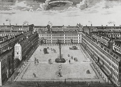 Lincolns Inn New Square, 1725 körül alkotó: John Bowles