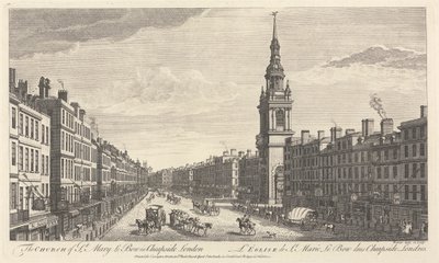 A St. Mary le Bow templom Cheapside Londonban alkotó: John Bowles