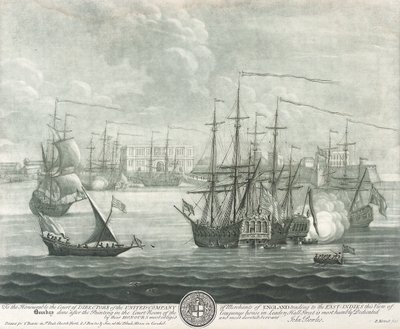Bombay (India) látképe, a Brit Kelet-indiai Társaság igazgatójának szentelve. John Bowles () metszete alkotó: John Bowles