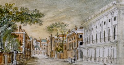 Kilátás a Vigo Lane mentén, Westminster városa, London, 1793 alkotó: John Bromley
