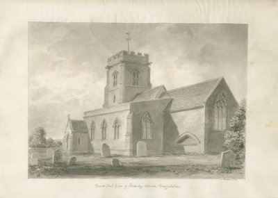 Aldridge templom: szépia rajz, 1847 alkotó: John Buckler