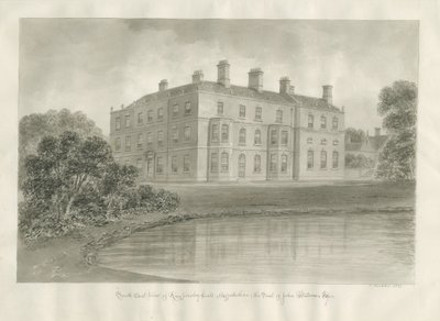 Biddulph - Knypersley Hall [új]: szépia rajz alkotó: John Buckler