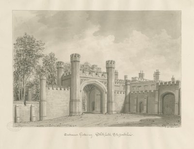 Blithfield Hall: szépia rajz alkotó: John Buckler