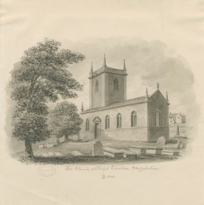 Chapel Chorlton Church: szépia rajz alkotó: John Buckler