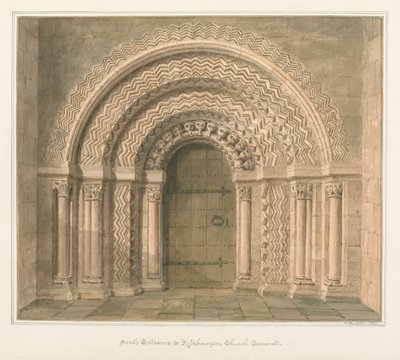 Cornwall – Kilkhampton templom alkotó: John Buckler
