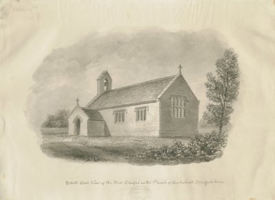 Eccleshall – Cotes Heath Chapel: szépia rajz, nd [c 1843] (rajz) alkotó: John Buckler