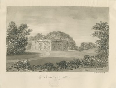 Hints Hall: szépia rajz alkotó: John Buckler