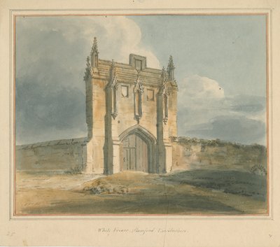 Lincolnshire - Stamford - White Friars, 1802 alkotó: John Buckler