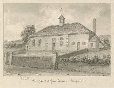 Madeley - Szabadiskola: szépia rajz, 1840 alkotó: John Buckler