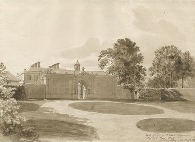 Patshull House: szépia mosás rajz, nd [1820] alkotó: John Buckler