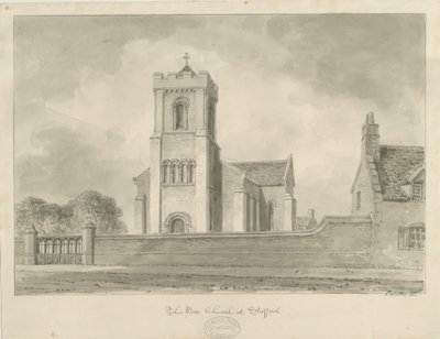 Stafford – Christ Church: szépia rajz, 1840 alkotó: John Buckler