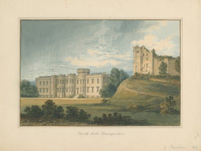 Wales – Glamorganshire – Cardiff kastély, 1815 alkotó: John Buckler