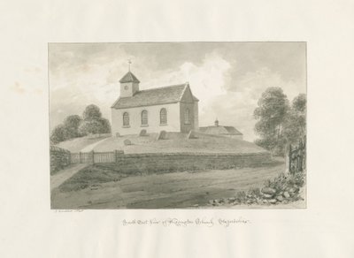 Wigginton-templom: szépia rajz, 1848 alkotó: John Buckler