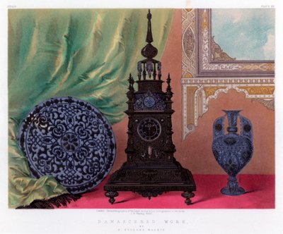Damascened Work, 19. század. alkotó: John Burley Waring