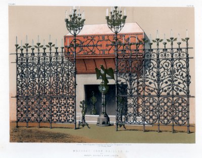 Kovácsoltvas rácsok, 19. század. alkotó: John Burley Waring