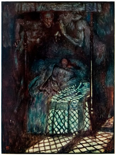 "Christiana álma" a "The Pilgrim" Progress From This World, To That What Is To Come című filmből, John Bunyan alkotó: John Byam Liston Shaw