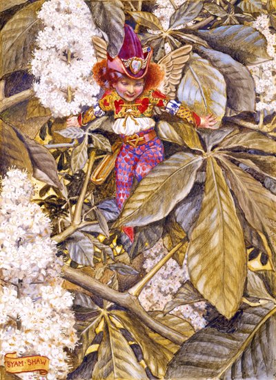 Ámor időtöltés (wc, gouache papíron) alkotó: John Byam Liston Shaw