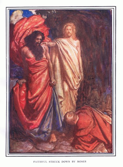 Hűségest leütött Mózes alkotó: John Byam Liston Shaw