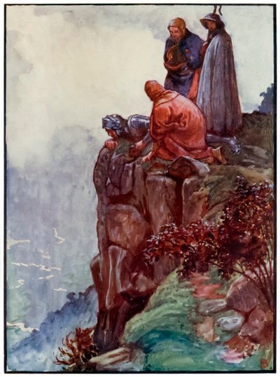 "Hill Error" a "A zarándok haladása ebből a világból, az eljövendőbe" című filmből, John Bunyan alkotó: John Byam Liston Shaw