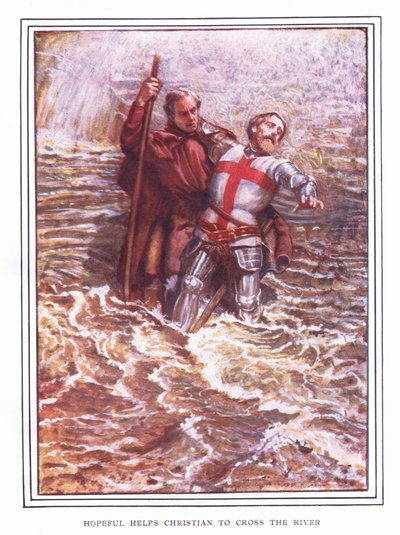 Hopeful segít Christiannak átkelni a folyón alkotó: John Byam Liston Shaw