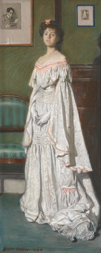 Paul Konody asszony [Isabel Codrington] alkotó: John Byam Liston Shaw