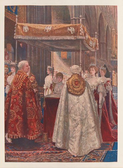Alexandra királyné kenete alkotó: John Byam Liston Shaw