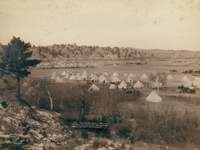 Brook tábornok tábora Pine Ridge közelében alkotó: John C. H. Grabill