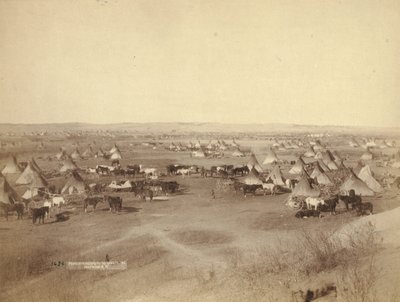 Ellenséges indián tábor, 1891 alkotó: John C. H. Grabill