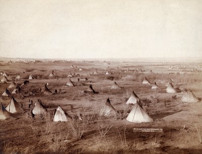 Lakota törzsi falu 1891-ben, John Grabill által alkotó: John C. H. Grabill