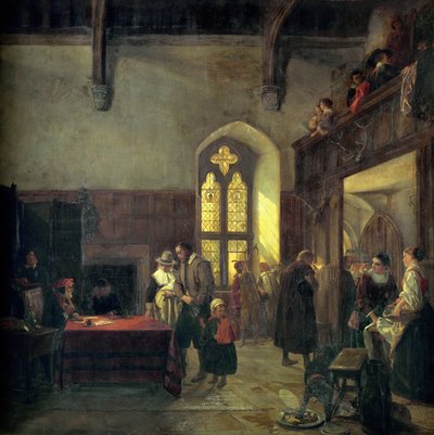 Bérleti nap a Haddon Hallban alkotó: John Callcott Horsley
