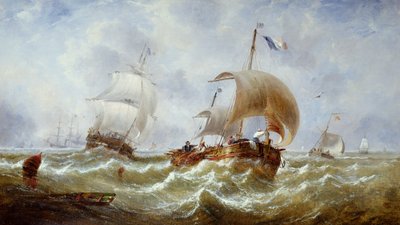 Friss szellő, 1867 körüli (olaj, vászon) alkotó: John Callow